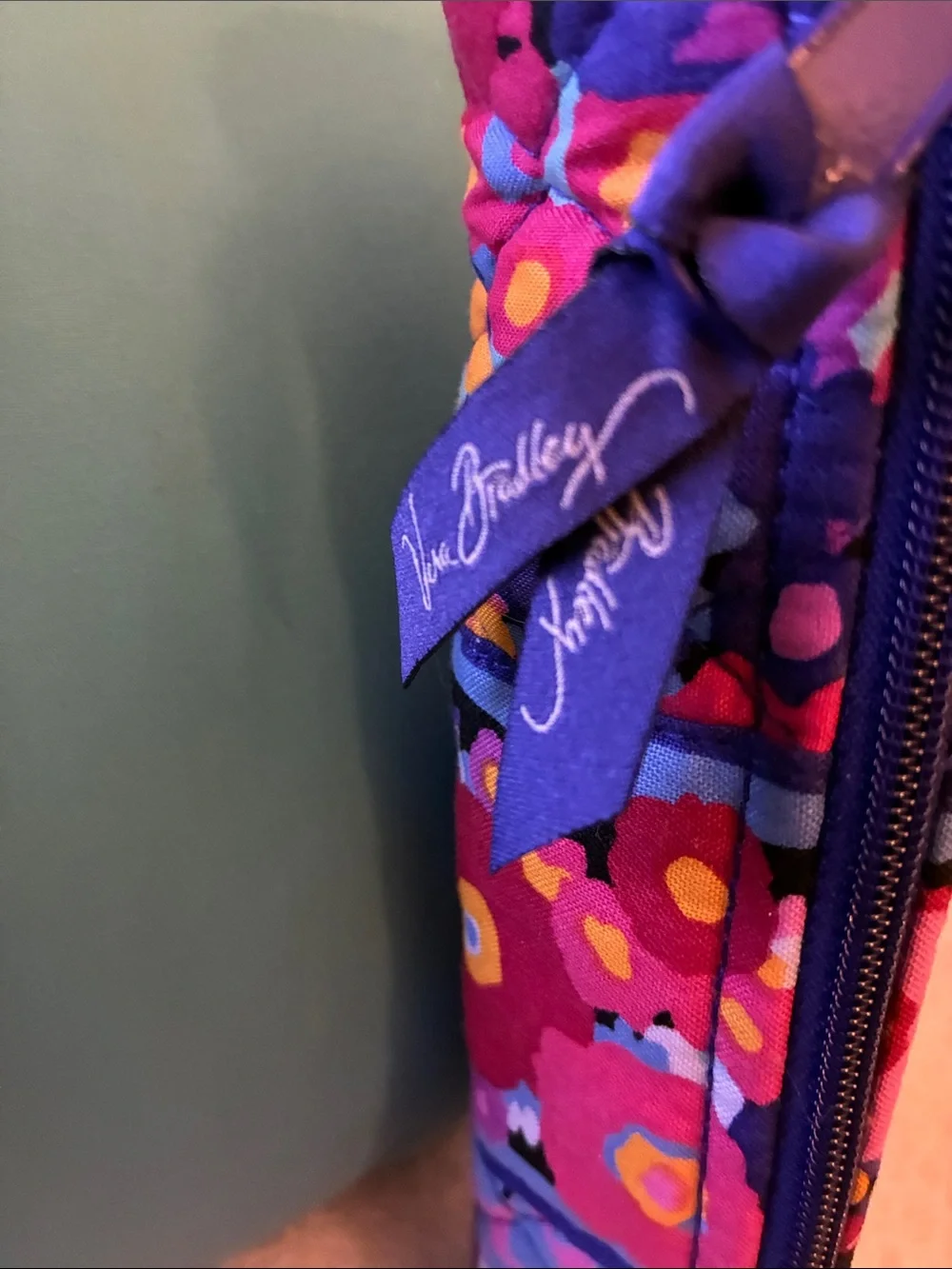 NWOT Vera Bradley Floral Quilted Pencil Case -Multicolored pattern-Retired